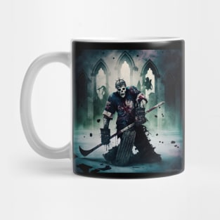 ZOMBIE CORPSE HOCKEY GOALIE ORIGINAL DIGITAL ARTWORK Mug